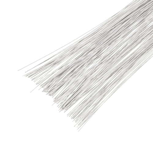 PATIKIL 24 Gauge 14.2" Floral Wire Stems Paper Wrapped Iron Wire 160Pcs