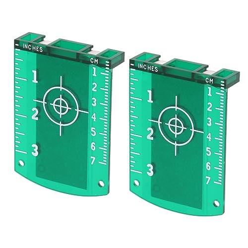 Laser Targets, 2 Pcs Magnetic Floor Laser Targets Card Plate High Visibility ABS Engineering Plastic For Red Beam Laser Level - View #5