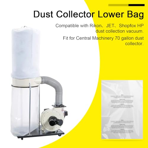 Bolsas para colector de polvo de carga de puerto con base reforzada transparente 2