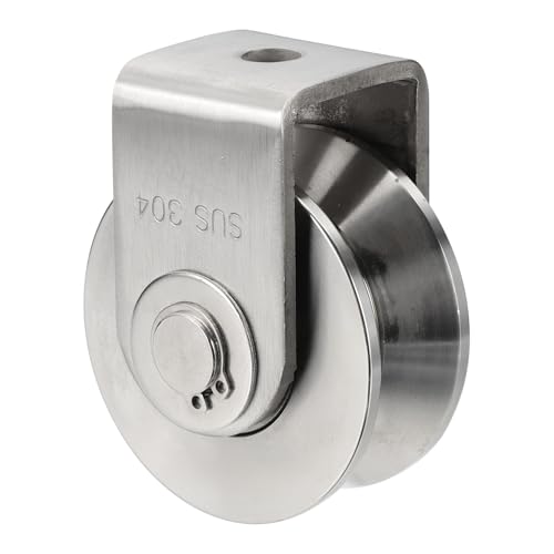 Roue à rainure en V roulette rigide robuste de 6.9cm pour machine et rail