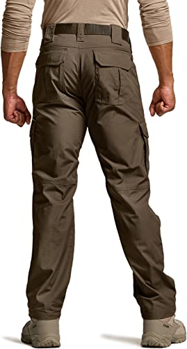 Image of CQR Men's Tactical Pants, Water Resistant Ripstop Cargo Pants, Lightweight EDC Work Hiking Pants, Outdoor Apparel