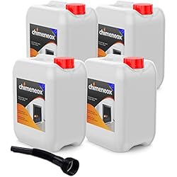 20 Litros Bioetanol para Chimeneas Etanol de origen Vegetal en Garrafas de 5 Litros