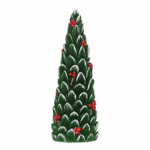 Magie di Natale Vela perfumada con forma de árbol para indicar el lugar en el lugar, Papá Noel de cera, 15 cm