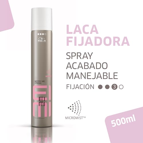 Miniatura 2 de Wella Professionals EIMI Mistify Strong Laca Fijación fuerte Peinados flexibles Secado rápido 500ml