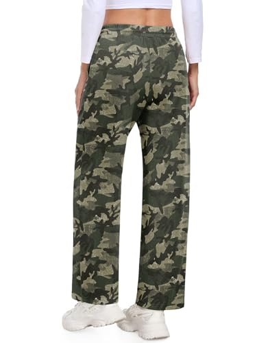Feiersi Women Wide Leg Sweatpants Elastic Elevated Seams Baggy Pants Athletic Joggers with Pockets3