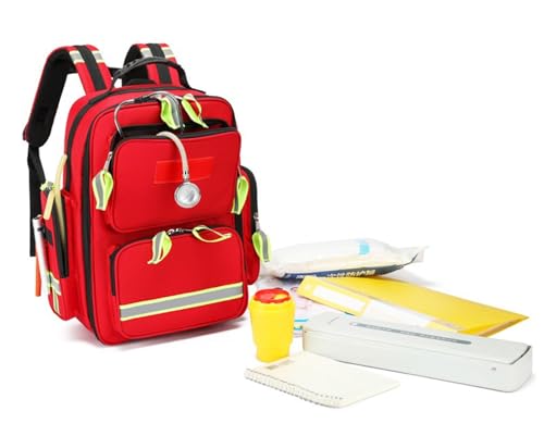 Bolsa de primeros auxilios impermeable con compartimentos para senderismo y rescate EMS 7