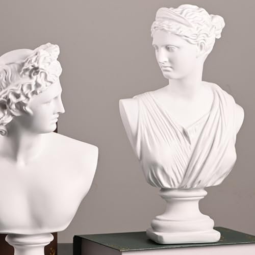 Déesse en résine pour bureau et salon statuette blanche moderne - 7