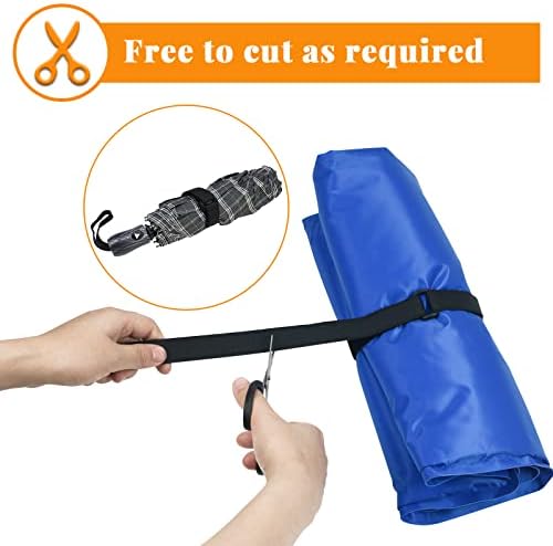 10M Adjustable Cable Straps, 2cm Wide Reusable Cable Ties Black Self-Adhesive Securing Straps Hook and Loop Fasten Tape with 60 Buckles for Cable Organizer or Wire Management (10M x 2CM, Black)