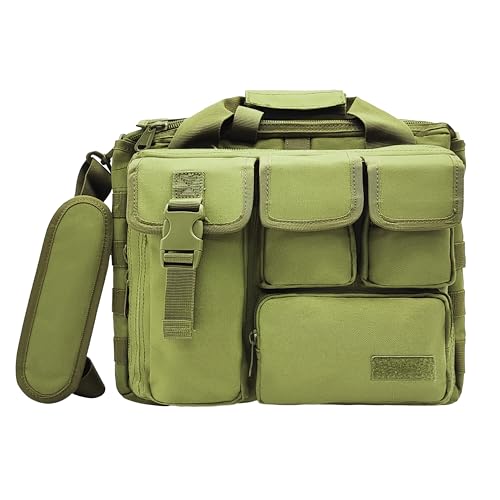 TaktZeit Military Briefcase 15.6Inch Tactical Laptop Messenger Bag Laptop for Hiking, Cycling, Camping and Daily Use