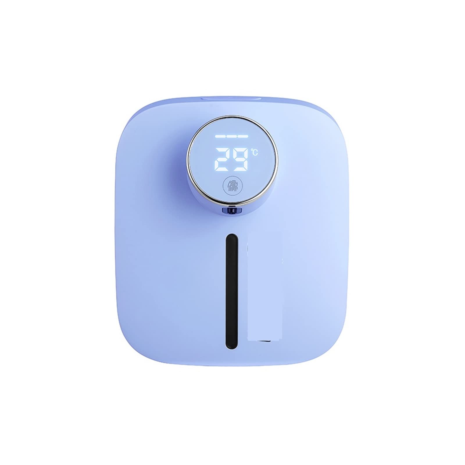 Distributeur savon automatique liquide mousse mural sans contact bleu hygiène salle de bain