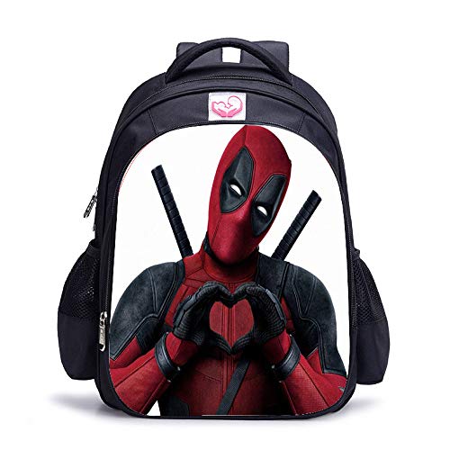 GuiSoHn Mochila de Viaje Deadpool Anime Bolsa de Lona Bolso de Escuela Estudiante Casual