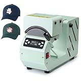 OFFNOVA Hat Heat Press Machine for Caps with 2 Interchangeable Platens, Temp & Time Control with Auto Countdown, Efficient Heat Transfer for HTV Iron On and Sublimation Projects (Auto-Green)