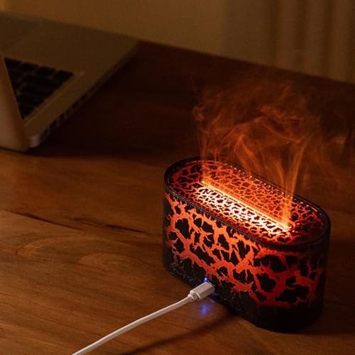 Humidificador para dormitorio con efecto llama y apagado autom&aacute;tico 6