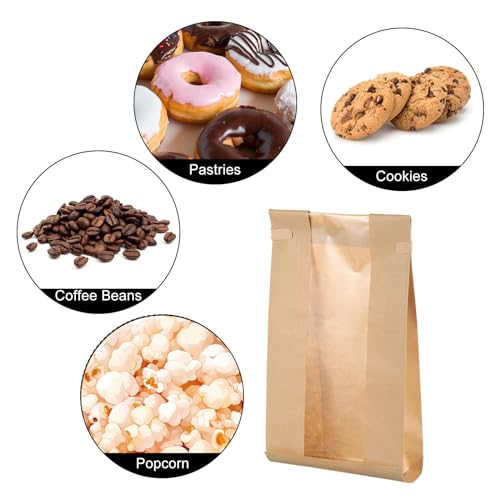 Bolsas de panadería para conservar dulces sin humedad con cierre hermético ventana visible 7