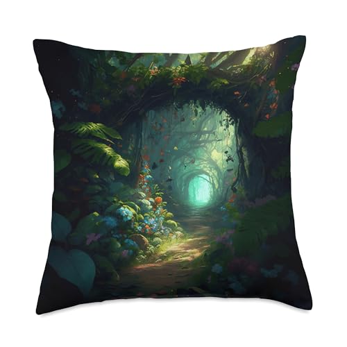 A Path Through the Magic of the Beautiful Forest Throw