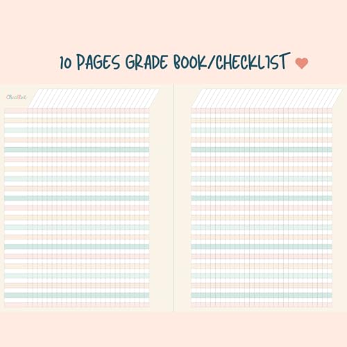 Teacher Planner 2026-2027, Horizontal Lesson Plan Book for Teachers | NEW Floral Cover, 8.5" x 11" | Weekly & Monthly Academic Year Lesson Planner, July 2026-June 2027 | Stickers & Bookmark - Image 6