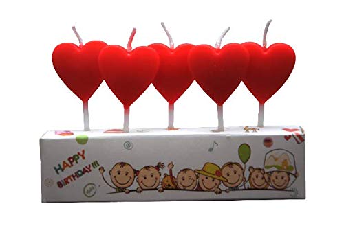 Buy Birthday Candle Heart Shape (Pack of 2) Online at Low Prices in