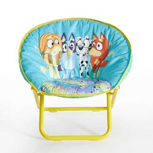 Idea Nuova Bluey Toddler 19” Folding Saucer™ Chair, Ages 3+ by Idea Nuova - Image 2