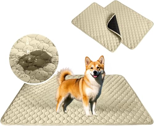 Ursprung 【2枚セット】ペット用おしっこマット 猫 犬用トイレシート 2枚セット90x150cm ペットシーツ 下敷きマット 四重構造 防水 漏れ防止 速乾 消臭 滑り止め 犬・猫 犬用 おしっこパッド 丸ごと洗える 繰り返し利用可能 超吸収 介護