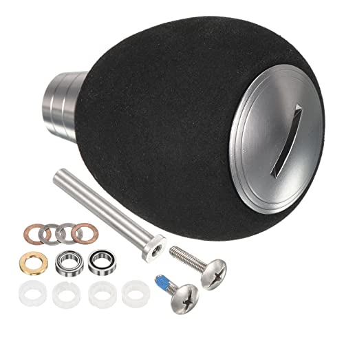 PATIKIL Fishing Reel Handle Knob, Lightweight EVA Fishing Reel Power Knob Handle Grip for Fishing Reel Replacement Parts, Silver