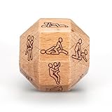 Sex Dice Games for Couples Adults Sex Position Dice - Naughty Valentines Day Gifts for Him Her Women Men 5 Year Anniversary Wood Gift for Him Her 18 Sided Wooden Dices for Birthday Weeding Anniversary