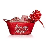 Valentines Day Gift Basket Premade Box Valentines Day Gifts for Her, Him,Girlfriend, Boyfriend, Mom, Husband, Wife,Men, Friends, Teen, Military, Students, Teacher …