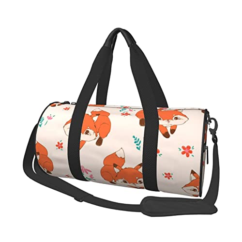 Sac de sport Many Foxes anti-odeur avec poche chaussures imperméable ajustable