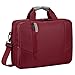 BRINCH 15.6 inch New Soft Nylon Waterproof Laptop Computer Case Cover Sleeve Shoulder Strap Bag with Side Pockets Handles and Detachable for Macbook Pro 15 inch Asus/DELL/HP/Samsung,Colour Red