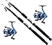 kolpo Kit Pesca Tutto Fare Spinning Bolognese Fondo 2 Canne 2 Mulinelli