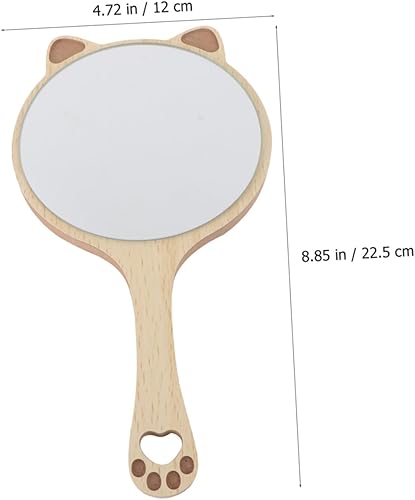 Miniatura 3 de IWOWHERO Espejo de tocador Espejo de afeitado de mano Espejo de maquillaje de mano Espejo cosmético portátil Peluquero Decoración al aire libre