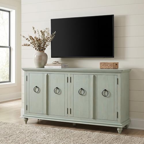 Martin Svensson Home Garden District Antique Sage Green Solid Wood 65" TV Stand