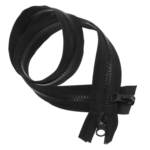 HOODANCOS Accesorios de cremallera fijador rápido de ropa bolsas de malla cinta de cremallera saco dormir sacos de dormir tiradores de cremallera bolsa de coser cremalleras resina Black