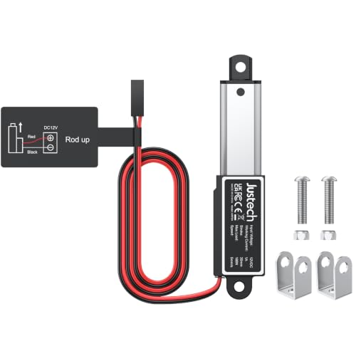 Motor actuador lineal 12V con protección IP65 y fuerza de empuje 188N