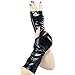 XCJIKUKE Women Gothic Black Leather Gloves Fingerless Punk Arm Warmers Y2k Gloves Cosplay Evening Party Halloween Costume
