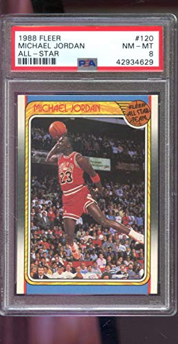 Michael Jordan Graded PSA 8 NM-MT (Basketball Card) 1988-89 Fleer - [Base] #120