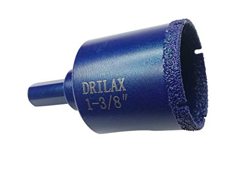 image for Drilax 1 3/8 Inch Diamond Drill Bit Tile Hole Saw Ceramic Porcelain Qu
