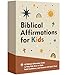 Biblical Affirmations for Kids, 62 Scripture Cards for Children, Christian Gifts For Kids, Bible Study, Kids Encouragement Cards, Kids Bible Affirmation Cards, Religious Spiritual Gift for Children