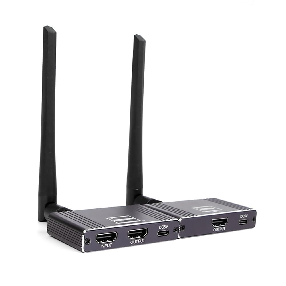 MICROWARE Wireless HDMI Extender Kit Supports 1080P Full HD 180m 1PAIR Wireless HDMI Transmitter and Receiver with HDMI Loop-Out and IR-image-49