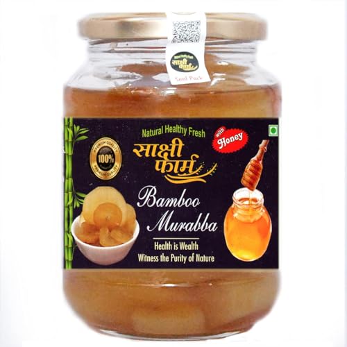 Image of Sakshi Farms | Homemade Bamboo Murabba with Honey And Sugar Free | 450gms Pack | Helps Increasing Height | Bamboo Shoots, Bans Ka Murabba | inchNatural Pure Hygienic inch || Sugar Free 450gms Pack