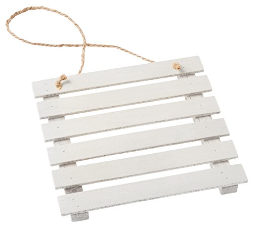 Hobbyfun Wooden Palette Approx. 12 cm, White