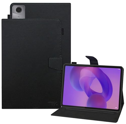 Image of TGK Flip Cover Case for Lenovo Idea Tab 11 inch 2025 TB-336ZU TB-336FU Executive Leather Built-in Pencil Holder (Black)