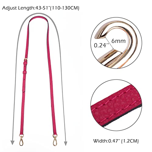 Image of LIVE UP Full Grain Purse Strap Genuine Leather Replacement for Cross Body Bag Handbags