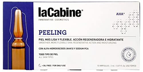 La Cabine Ampollas Peeling - Peeling Químico Facial - Renovación total de la Piel: Exfoliante, Antiarrugas, Antiacné y Antimanchas - 10x2ml