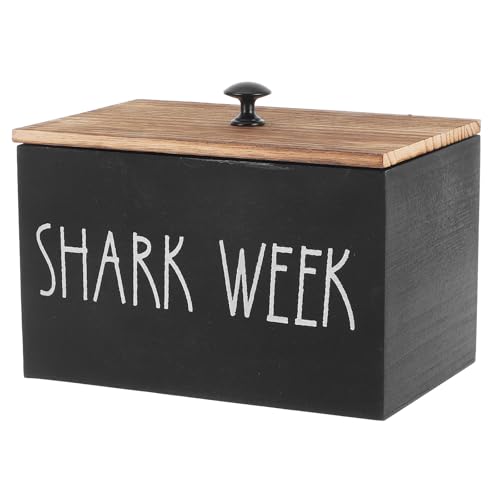 Veemoon Boîte de Conservation de L’ail avec Couvercle, Pot de Rangement Multifonction en Bois Foncé, Récipient Cuisine et Salon, Organiseur Pratique pour Gingembre et Oignons,