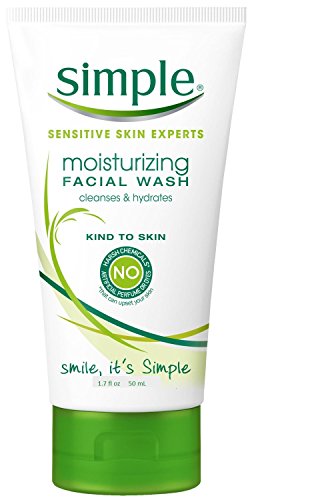 5 Pack Simple Moisturizing Facial Wash 1.7 Fl Oz