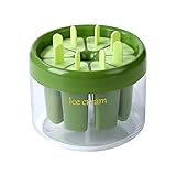 Popsicles Molds with Sticks 8 Piece Popsicle Mold Ice Cream Molds Small Popsicle Maker-Bpa Free (Green)