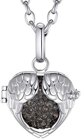 Morella Women Necklace Stainless Steel 70 cm 27,5" with Ornament Pendant for Sound Balls Ø 16 mm 0,63" in a Velvet Jewelry Bag