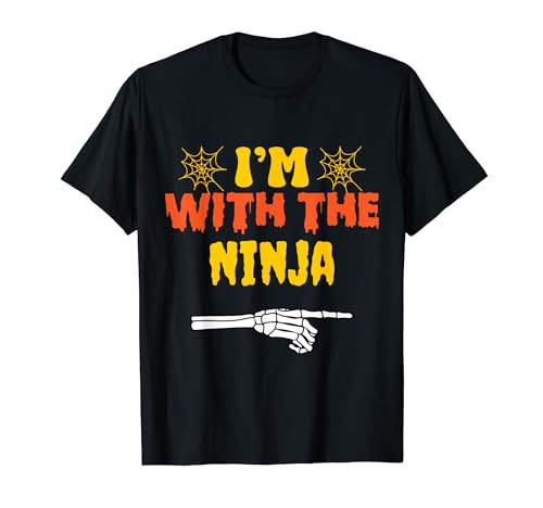 I'm with the Ninja Funny Simple Halloween Costume Maglietta