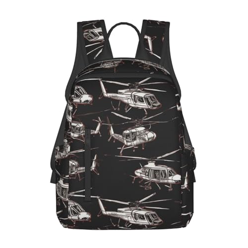 Sac à dos léger hélicoptère confortable grand volume noir pour la rentrée