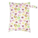 おむつポーチ おむつ収納バッグ 防水 再利用可能 ウェットバッグ ポケット おむつ袋 旅行 ウェットドライバッグ 30*40cm スタイル4